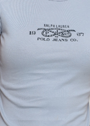 Серо-голубая летняя футболка Ralph Lauren
