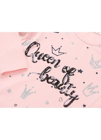 Синий демисезонный костюм десткий "qween of beauty" (11421-92g-pink) Breeze