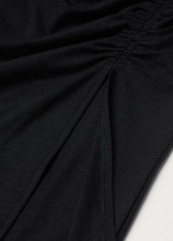 Черная однотонная юбка H&M