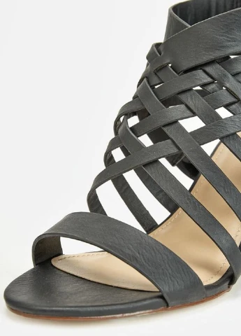 Черные босоножки JustFab на молнии