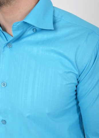 Голубой кэжуал рубашка однотонная Ager с длинным рукавом