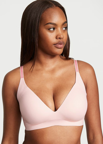 Розовый демисезонный комплект (бюстгальтер, трусики) Victoria's Secret