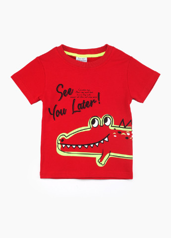 Красный летний комплект (футболка, шорты) Bay Gree