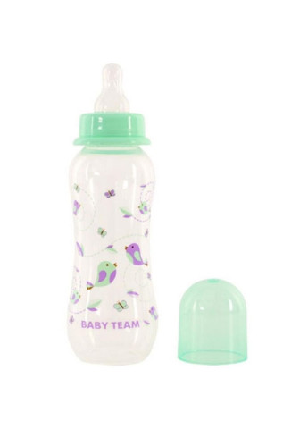 Пляшечка для годування з силіконовою соскою 250 мл 0+ Baby Team (252242026)