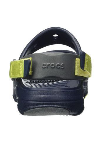 Темно-синие кэжуал сандалии Crocs на липучке