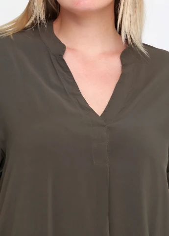 Оливкова (хакі) кежуал сукня H&M однотонна