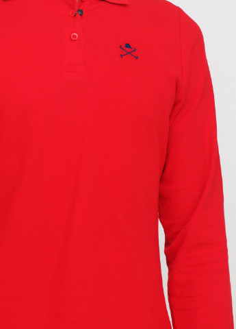 Красная футболка-поло для мужчин Polo Club с логотипом