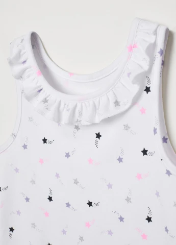 Білий демісезонний комплект (майка, труси) H&M
