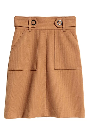 Коричневая кэжуал юбка H&M