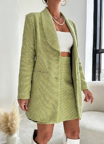 Костюм (жакет, спідниця) SHEIN (302435231)