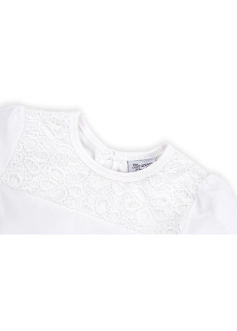 Комбинированное платье с гипюровой фигурной юбкой (8302-98g-beige) Breeze (198250961)