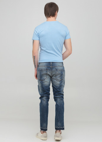 Синие демисезонные зауженные джинсы Denim Co