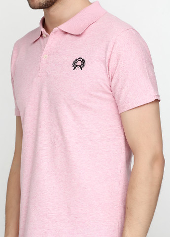 Светло-розовая футболка-поло для мужчин West Wint с логотипом