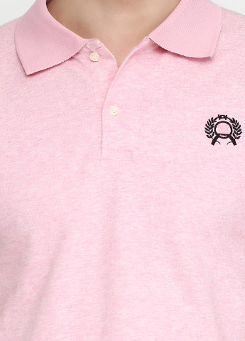 Светло-розовая футболка-поло для мужчин West Wint с логотипом