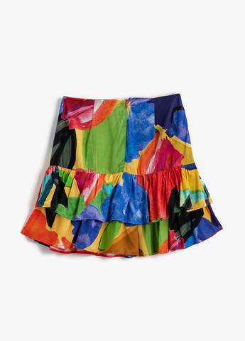 Разноцветная кэжуал с абстрактным узором юбка KOTON