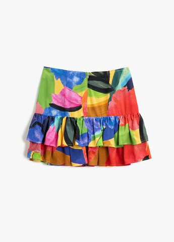 Разноцветная кэжуал с абстрактным узором юбка KOTON