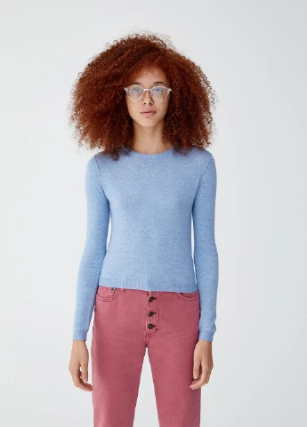 Блакитний демісезонний джемпер джемпер Pull & Bear