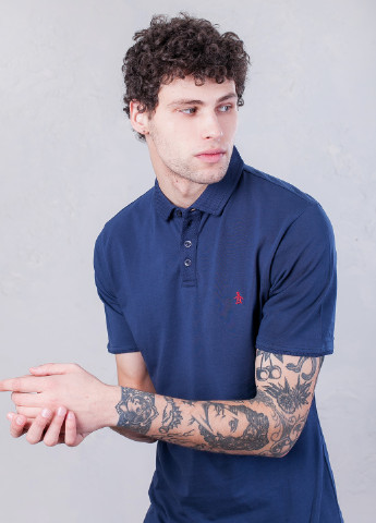 Синяя футболка-поло для мужчин Original Penguin