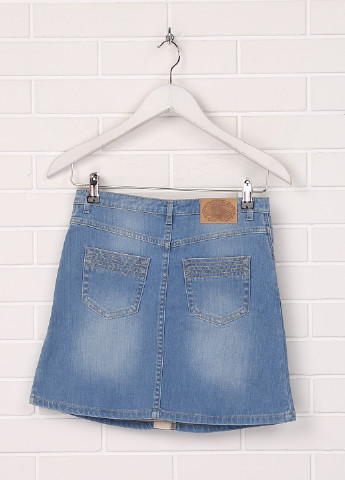 Джинсовая джинсовая однотонная юбка Burberry мини