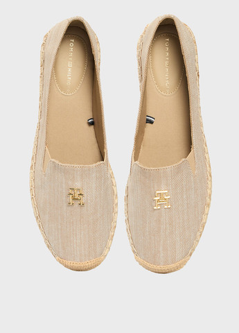 Бежевые эспадрильи Tommy Hilfiger меланж логотип, плетение (347589858)