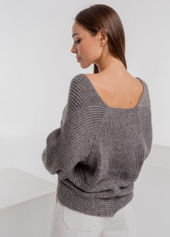 Серый демисезонный пуловер пуловер Icon