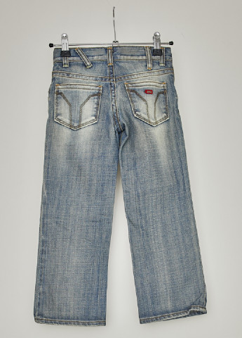 Голубые демисезонные прямые джинсы Miss Sixty