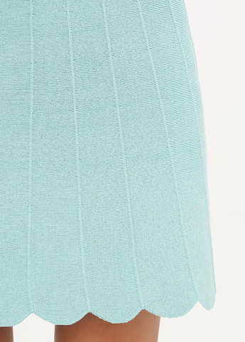 Бирюзовая кэжуал однотонная юбка Joie Clair а-силуэта (трапеция)