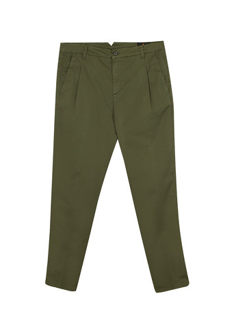 Темно-зеленые кэжуал демисезонные зауженные брюки Nazarenogabrielli
