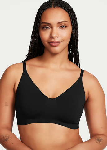 Черный демисезонный комплект (бюстгальтер, трусики) Victoria's Secret