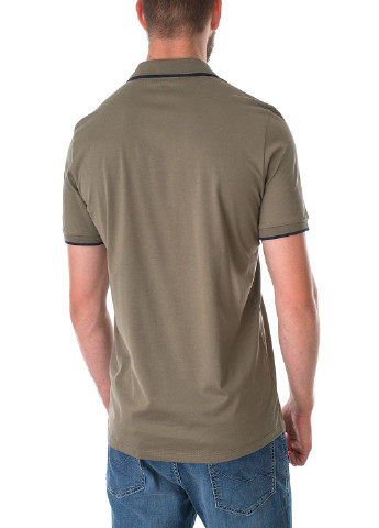 Оливковая (хаки) футболка-поло для мужчин Roy Robson однотонная