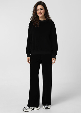 Чорний світшот Promin однотонний без декору (323777838)