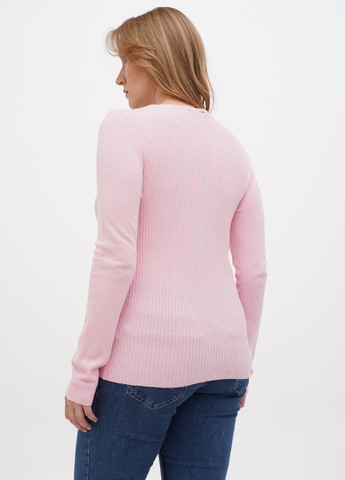 Розовый демисезонный пуловер пуловер Sassofono