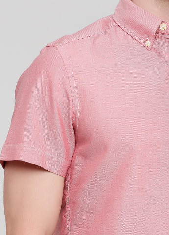 Розовая кэжуал рубашка меланж H&M
