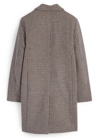 Коричневое демисезонное Пальто двубортное C&A