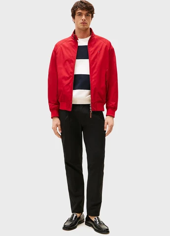 Черные кэжуал демисезонные зауженные брюки Tommy Hilfiger