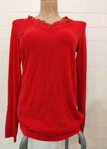 Красный демисезонный реглан пуловер Hunkemoller
