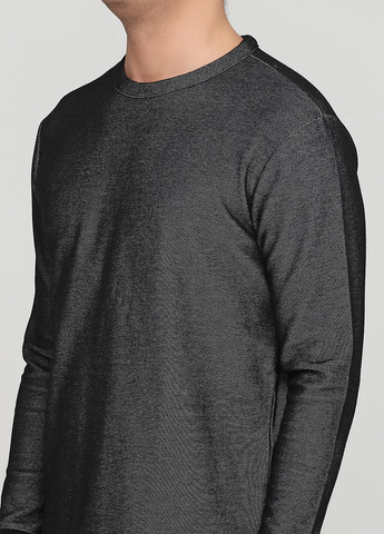 Черный демисезонный кэжуал лонгслив H&M меланж