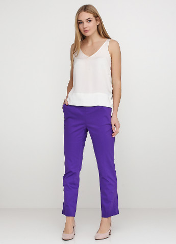 Фиолетовые кэжуал демисезонные брюки Ralph Lauren