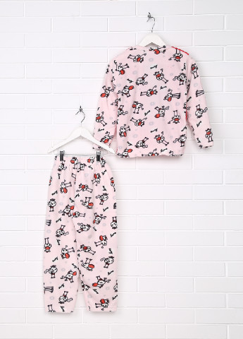 Светло-розовая всесезон пижама (лонгслив, брюки) SNC