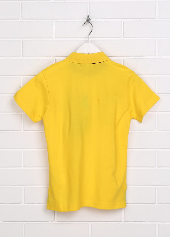 Желтая детская футболка-поло для мальчика Hollywood Milano с логотипом