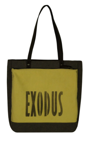 Сумка Жіноча Leather Canvas Коричнева S4301EX041 Exodus (255066707)
