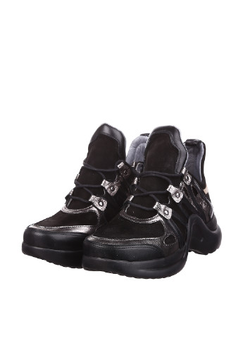Черные осенние женские кроссовки N 55