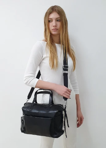 Міська жіноча чорна сумочка шкіряна 2100 Fashion Сумка (225899827)