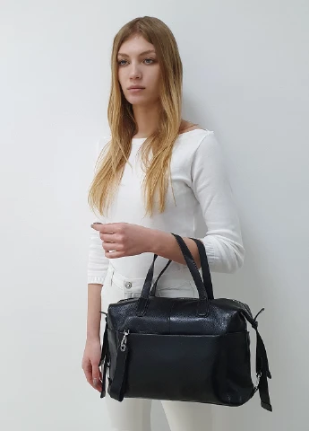 Міська жіноча чорна сумочка шкіряна 2100 Fashion Сумка (225899827)
