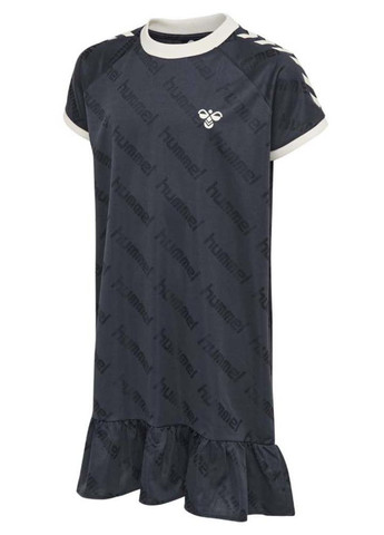Чорна спортивна сукня сукня-футболка Hummel з логотипом
