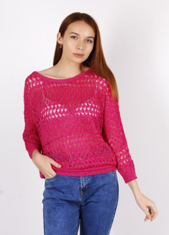 Розовый демисезонный свитер Lady