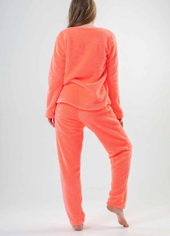Розовая всесезон комплект велсофтовий (лонгслив, штаны) лонгслив + брюки Vienetta