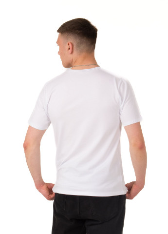 Белая футболка мужская Наталюкс 41-1318