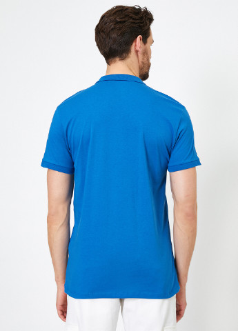 Светло-синяя футболка-поло для мужчин KOTON однотонная
