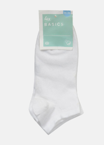 Шкарпетки (4 шт) C&A однотонні білі повсякденні